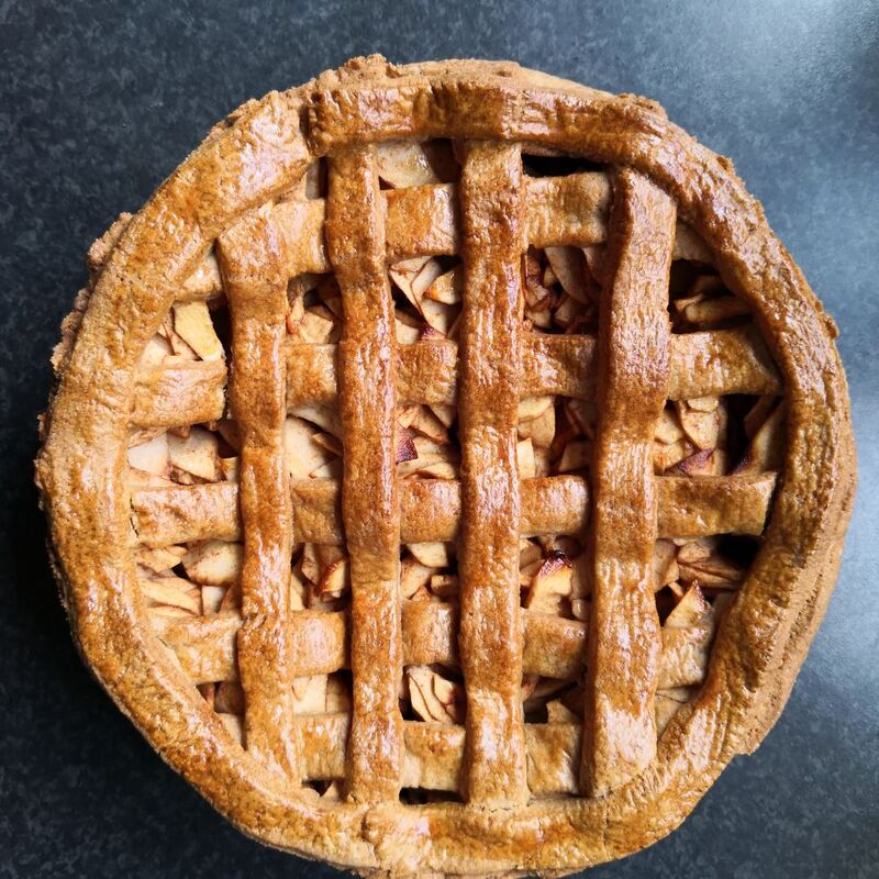 Como fazer torta de maçã fit